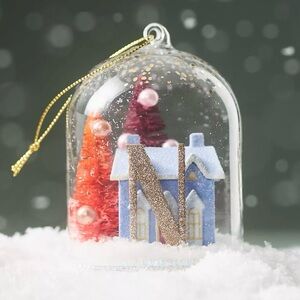 Anthropologie Ornament letter N Arctic Home For The Holidays Monogram NWT